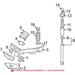 VW Axle Spindle - Rear 1J0501117B